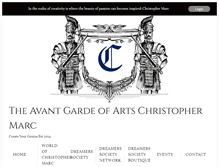 Tablet Screenshot of christophermarc.com